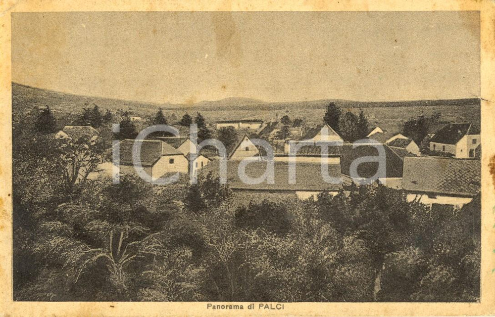 Cartolina originale da collezione 1941 PALCI/ PALCJE SLOVENIA Veduta panoramica Cartolina DANNEGGIATA FP VG 1