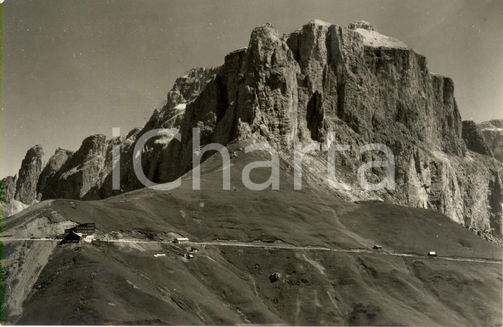 Cartolina originale da collezione 1952 PASSO SELLA BZ Rifugio Maria FLORA e Gruppo SELLA Cartolina FP VG 1