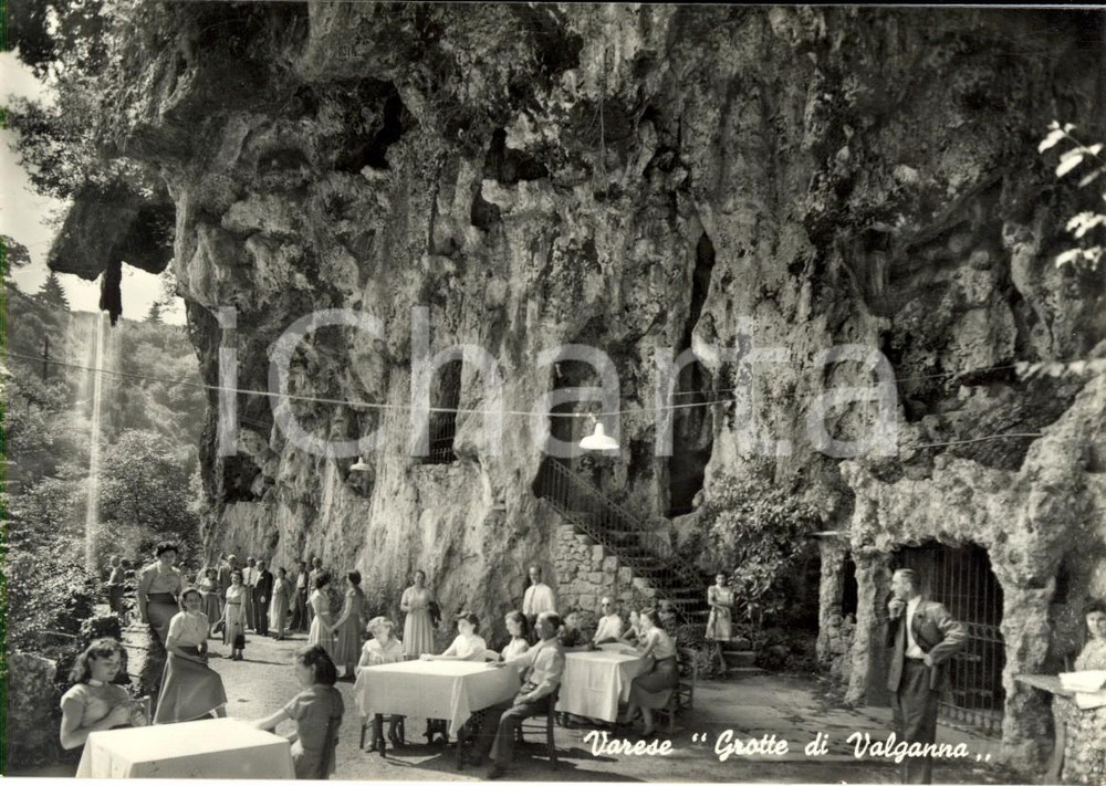 Cartolina originale da collezione 1960 ca INDUNO OLONA (VA) Ristorante GROTTE DI VALGANNA Birreria BOTTOLI 1