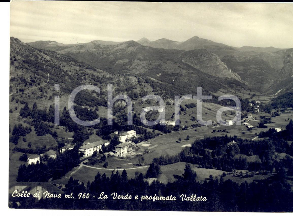 Cartolina originale da collezione 1959 COLLE DI NAVA (IM) Panorama della vallata *Cartolina postale FG VG 1