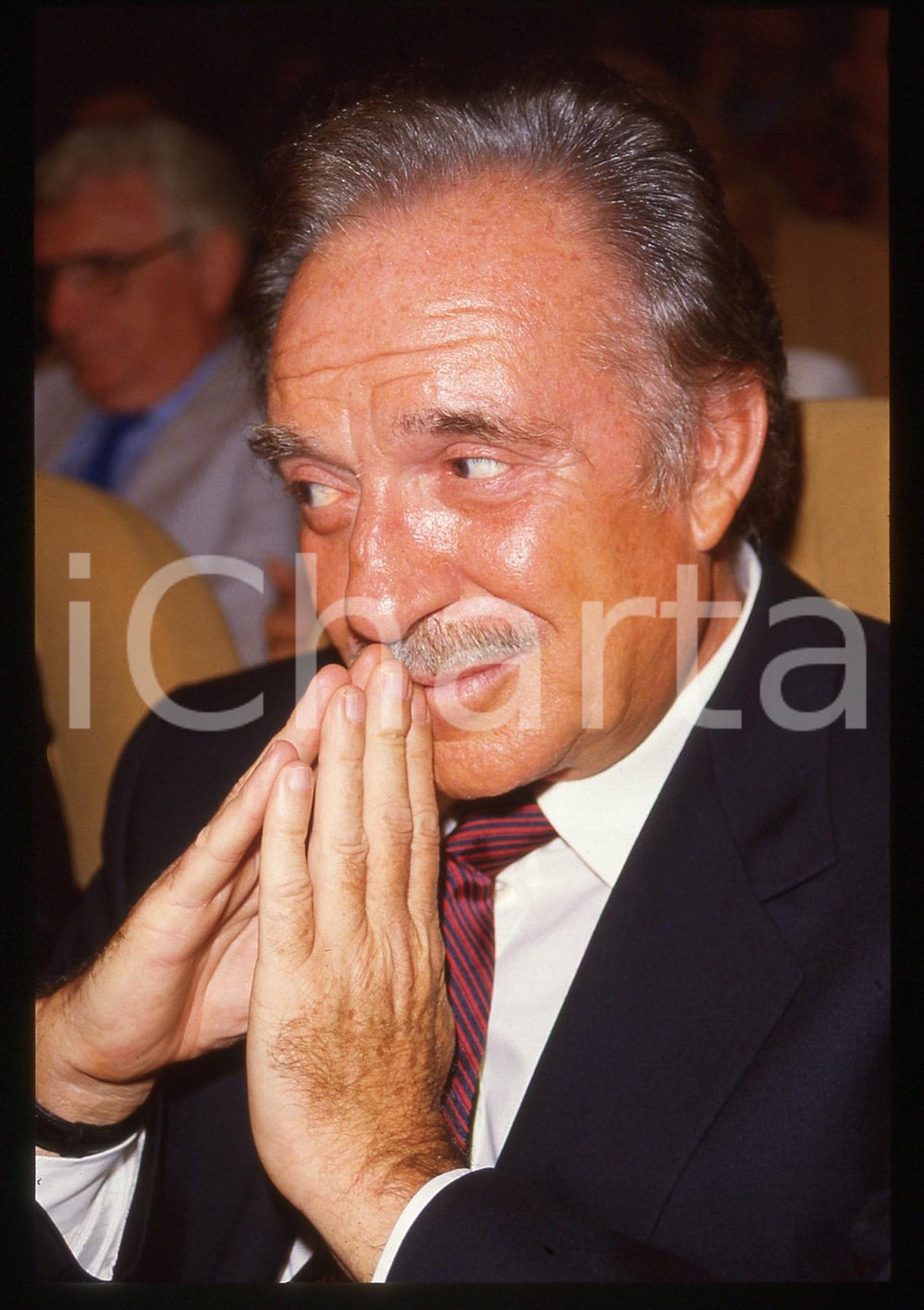 35mm vintage slide* 1987 VENEZIA Ugo TOGNAZZI alla MOSTRA DEL CINEMA *Ritratto 4