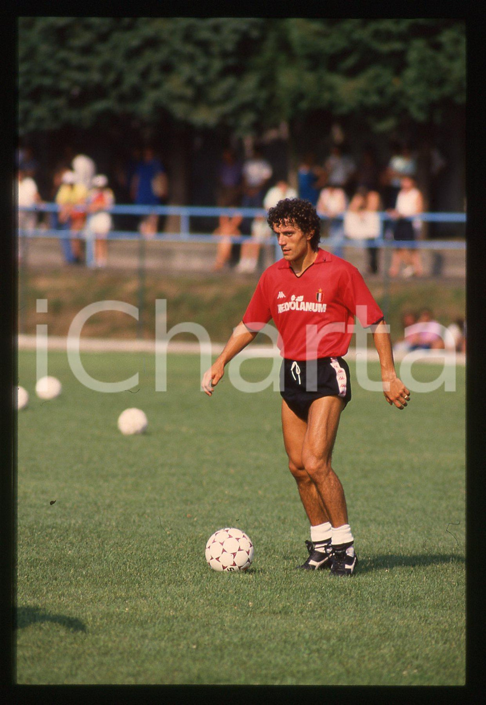 35mm vintage slide* 1988 ITALIA CALCIO Roberto DONADONI AC MILAN - Allenamento 2