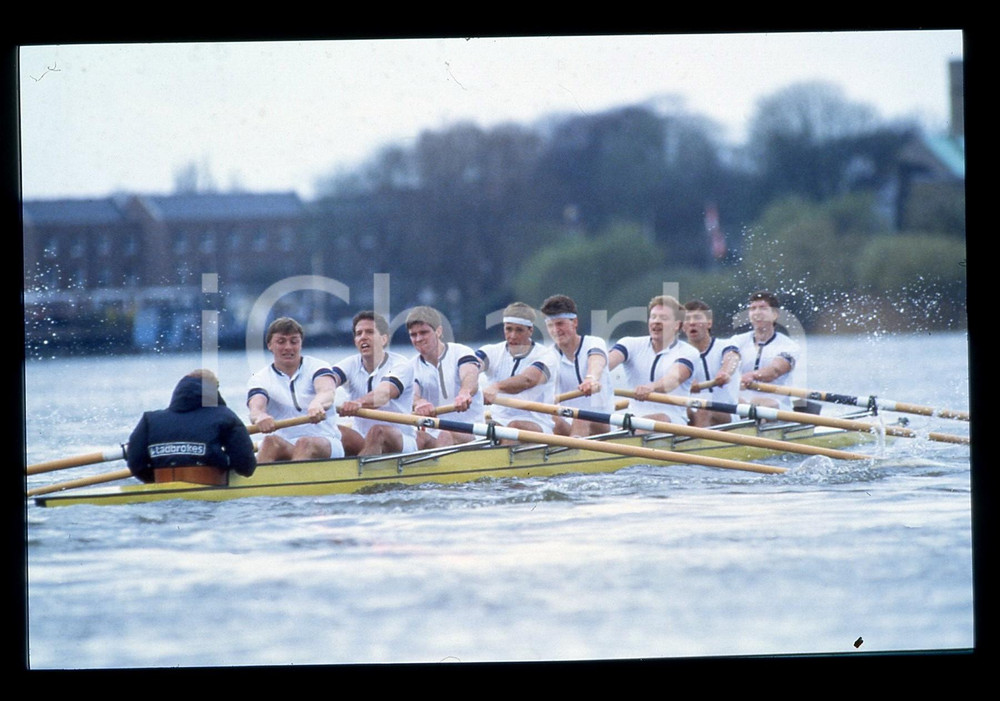 35mm vintage slide* 1985 LONDON THE BOAT RACE - OXFORD University Crew
