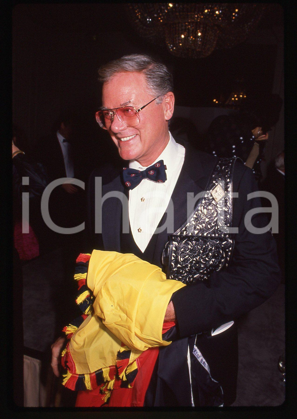 35mm vintage slide* 1989 BEVERLY HILLS Larry HAGMAN - Tributo a Robert WISE *3