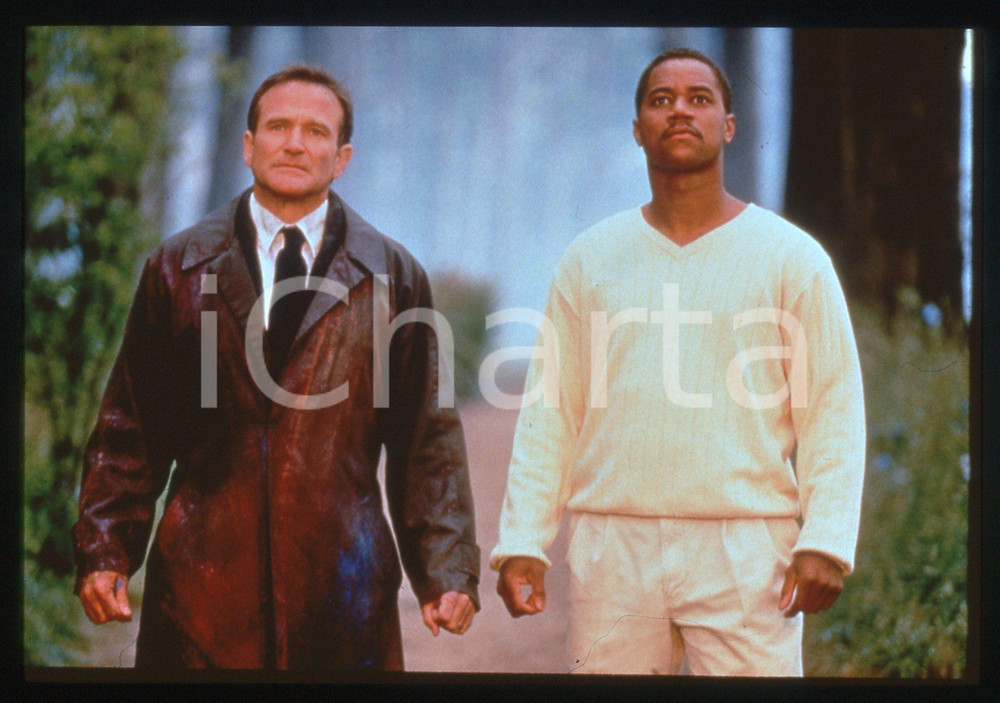Fotografia d epoca originale 35mm vintage slide 1998 WHAT DREAMS MAY COME Robin WILLIAMS Cuba GOODING Jr. 1 1