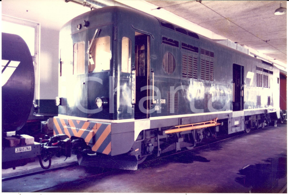 Fotografia d epoca originale 1979 ca CHEMINS DE FER DU JURA, Gm 4/4 508, dieselelectrique 1
