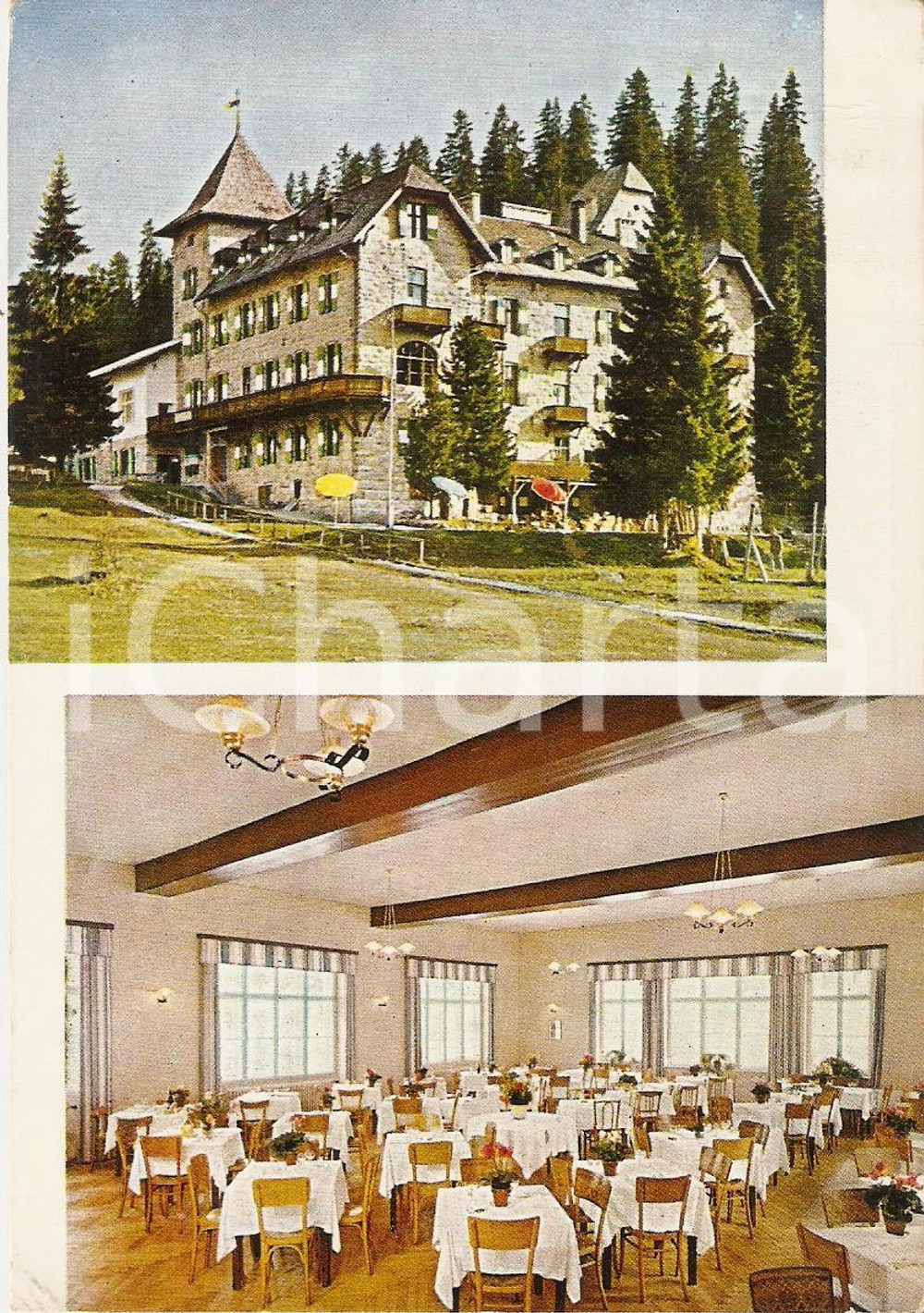 Cartolina originale da collezione 1960 NOVA LEVANTE (BZ) Hotel LATERMAR Carezza al Lago *Cartolina FP VG 1