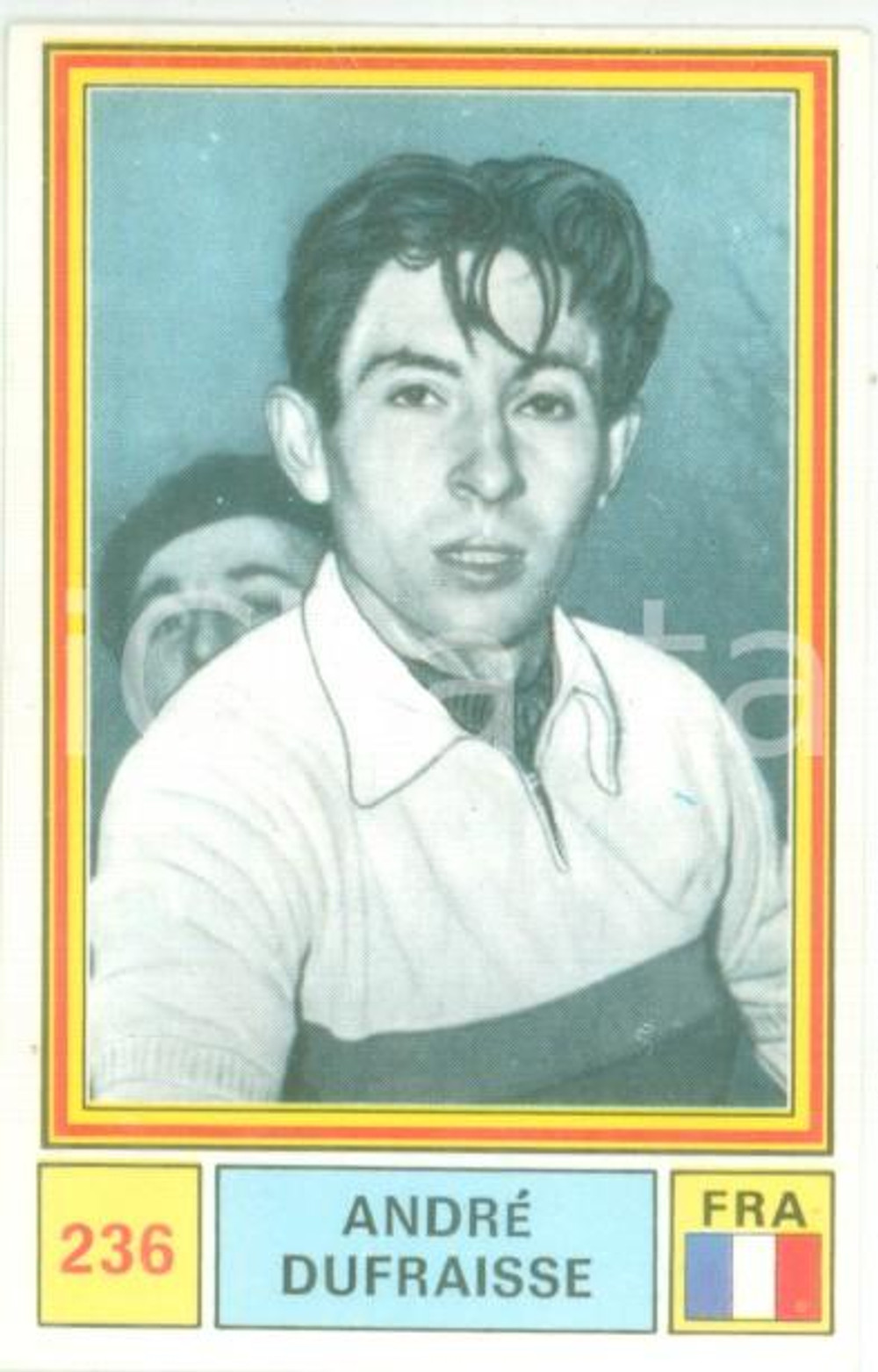 Oggetto da collezione cartaceo PANINI - SPRINT 1971 Figurina AndrÃ© DUFRAISSE n. 236 Ciclismo FRANCIA 1