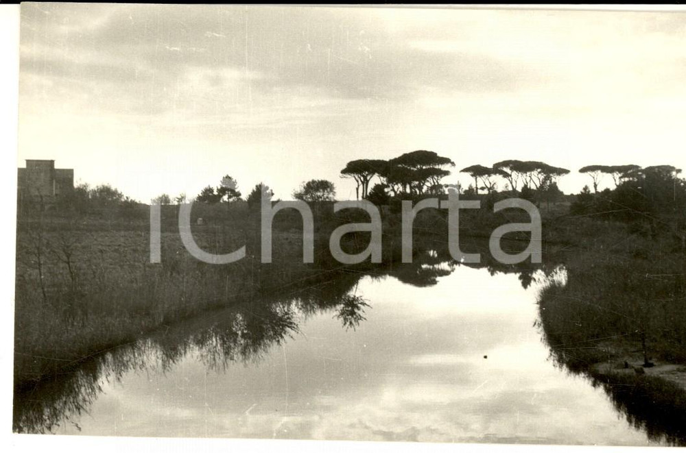 Fotografia d epoca originale 1956 SPERLONGA LT Panorama al tramonto Foto cartolina VINTAGE 1