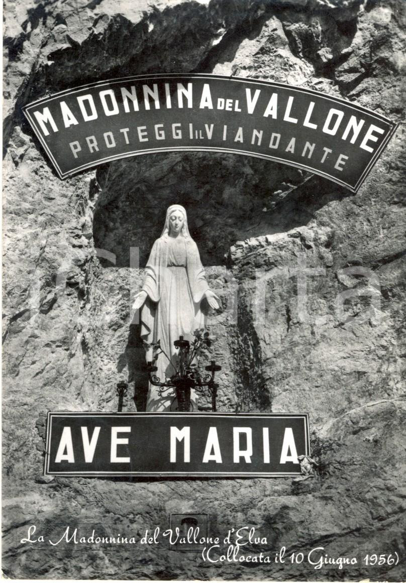 Cartolina originale da collezione 1960 ELVA CN La MADONNINA del VALLONE D ELVA Cartolina postale FG VG 1