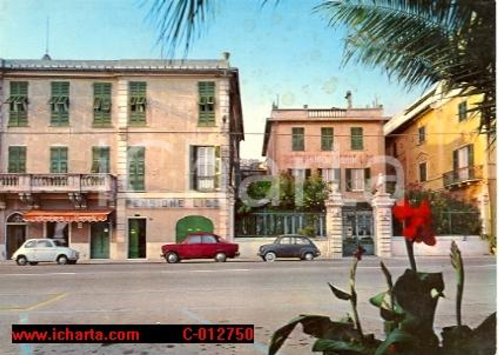 Cartolina originale da collezione 1975 ca VARAZZE SV Panorama Ristorante Pensione LIDO Vintage Cartolina FG VG 1