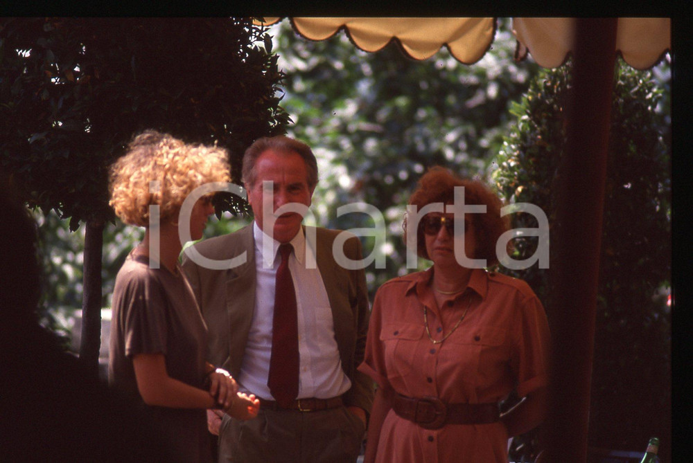 35mm vintage slide* 1990 ca ITALIA CALCIO Ines, Lia e Azeglio VICINI Ritratto