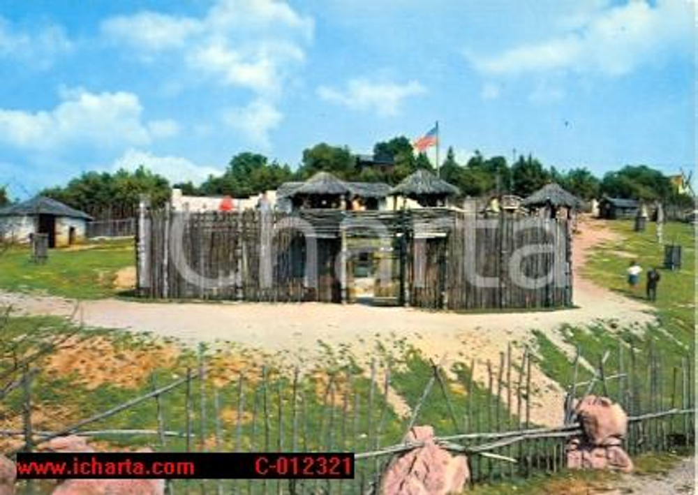 Cartolina originale da collezione 1975 ca PERUGIA Zona Far West SPAGNOLIA Città della Domenica Cartolina FG NV 1