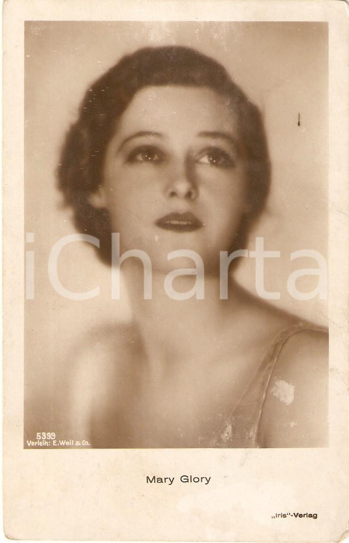Cartolina originale da collezione 1925 ca CINEMA Actress Mary GLORY Portrait Cartolina FP NV 1