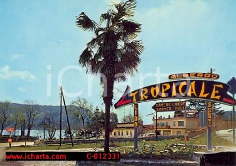 Cartolina originale da collezione 1975 ca AGNO CH L Hotel LIDO TROPICAL Cartolina VINTAGE FG 1