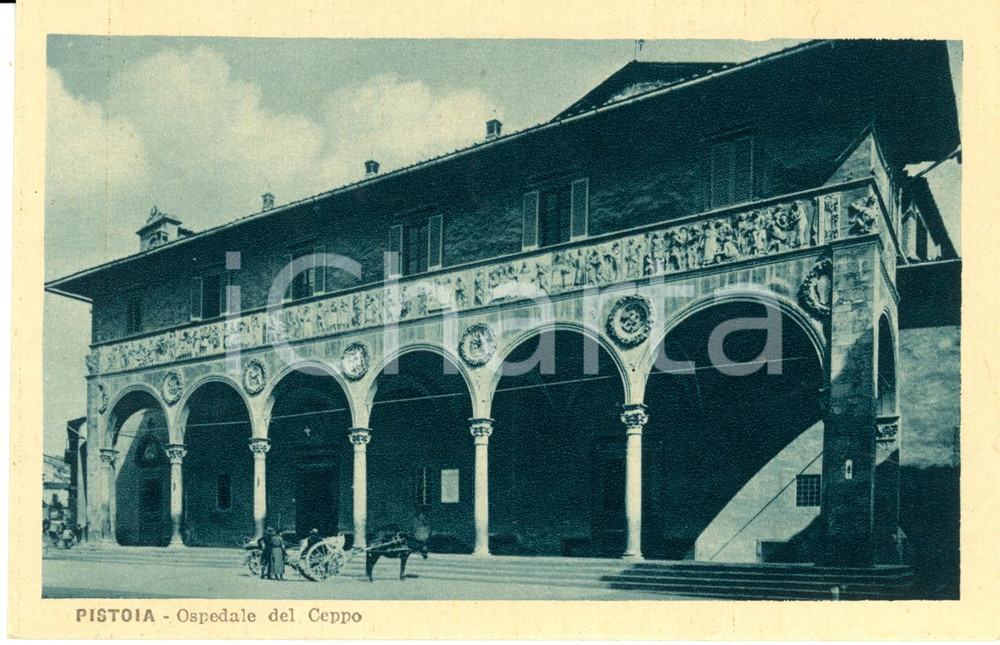 Cartolina originale da collezione 1915 ca PISTOIA Veduta dell'Ospedale del CEPPO *Cartolina postale animata FP NV 1