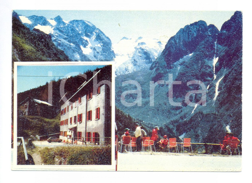 Cartolina originale da collezione 1985 ca PONTE DI LEGNO BS Casa alpina Santa  Cartolina FG NV 1