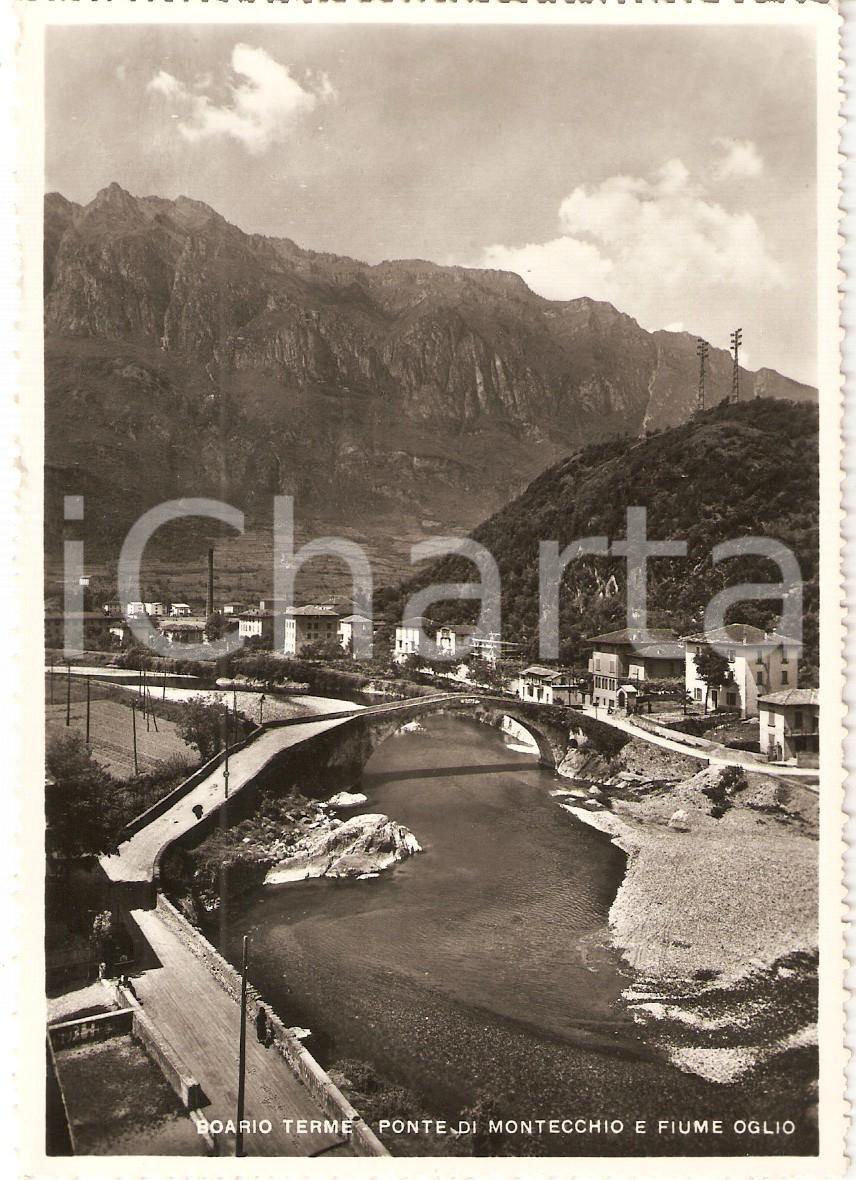 Cartolina originale da collezione 1955 DARFO BOARIO TERME BS Ponte di Montecchio sull OGLIOCartolina FG VG 1