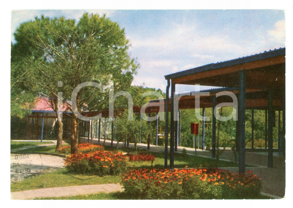 Cartolina originale da collezione 1968 SESSA AURUNCA CE Villaggio vacanze BAIA DOMIZIA Cartolina VINTAGE FG VG 1