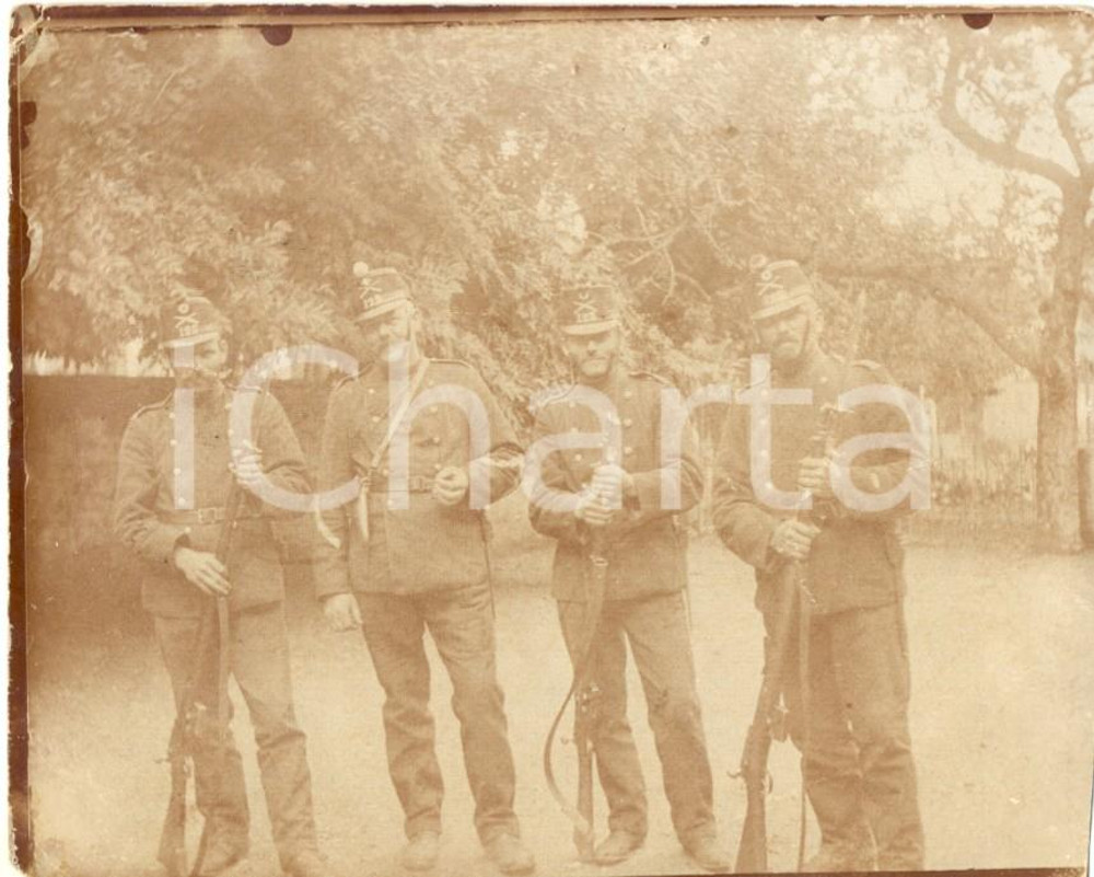 Fotografia d'epoca originale 1914 WW1 COUVET Militaires ARMEE SUISSE Occupation des frontières *Photo 1