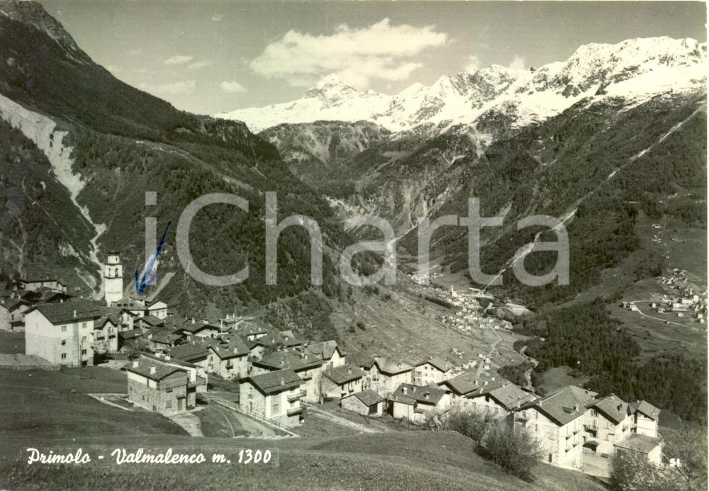 Cartolina originale da collezione 1967 PRIMOLO (SO) Veduta della Valmalenco *Cartolina postale FG VG 1