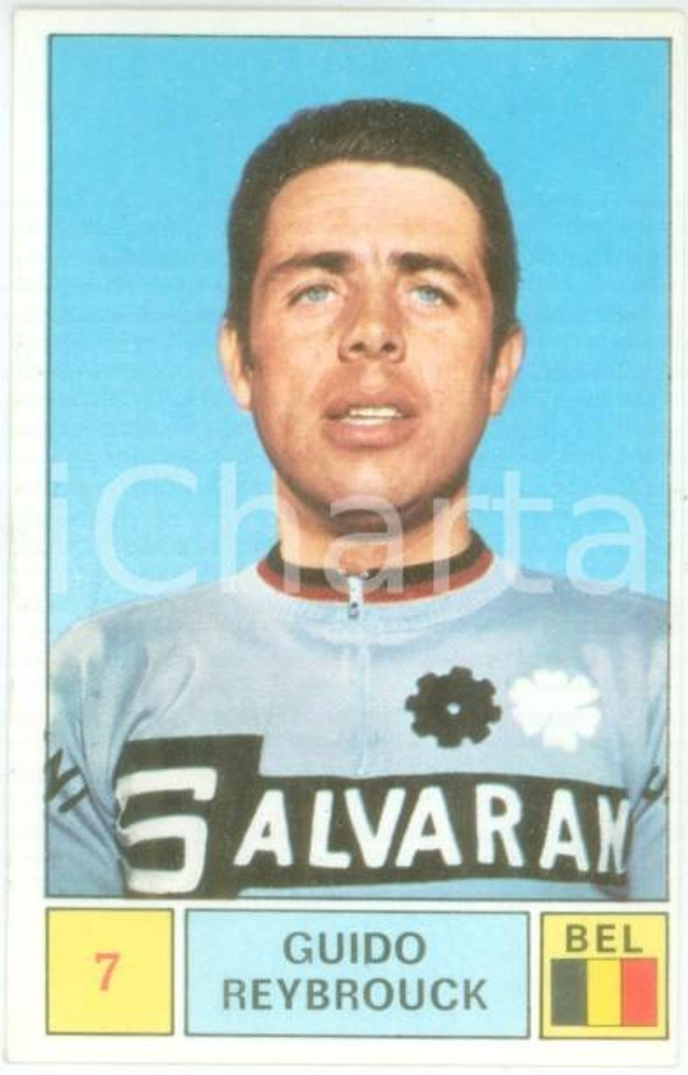 Oggetto da collezione cartaceo PANINI - SPRINT 1971 Figurina valida Guido REYBROUCK n. 7 Ciclismo SALVARANI 1