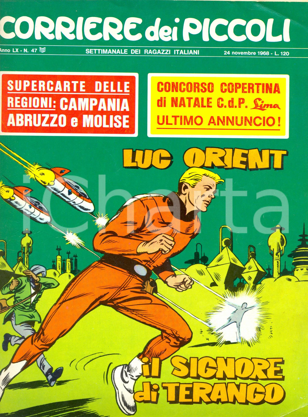 Giornale, rivista storica 1968 CORRIERE DEI PICCOLI Benito JACOVITTI Zorry Kid Rivista FUMETTO 1