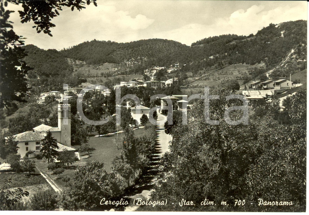 Cartolina originale da collezione 1964 CEREGLIO (BO) Panorama della cittÃ  *Cartolina Postale FG NV 1