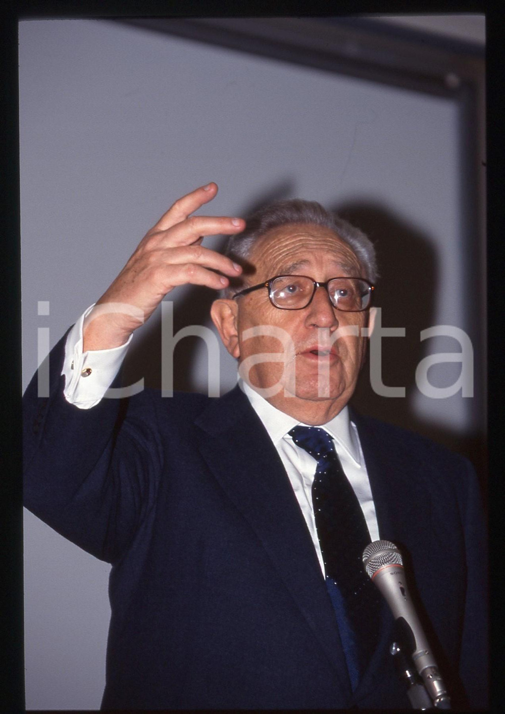 35mm vintage slide* 1995 ca ITALIA Henry KISSINGER - Ritratto del politico USA 5