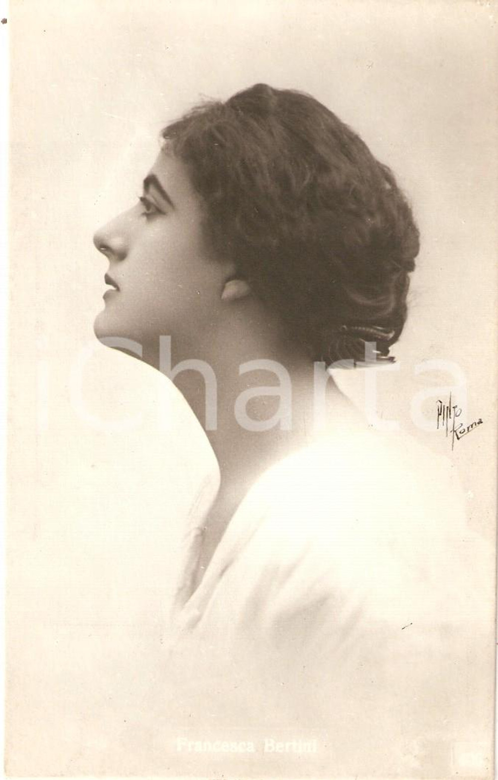 Cartolina originale da collezione 1925 ca CINEMA Attrice Francesca BERTINI Ritratto *Cartolina FP 1