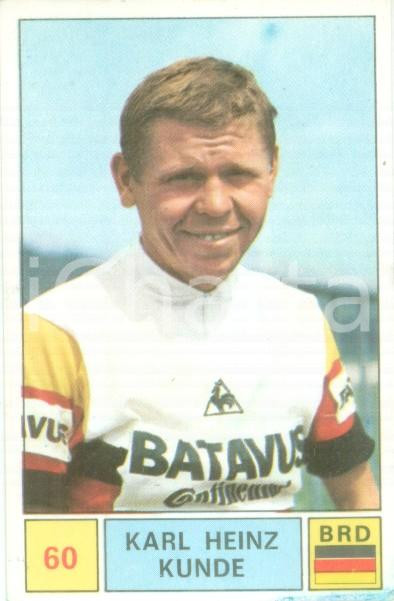 Oggetto da collezione cartaceo PANINI - SPRINT 1971 Figurina Karl Heinz KUNDE n. 60 Ciclismo Sponsor BATAVUS 1