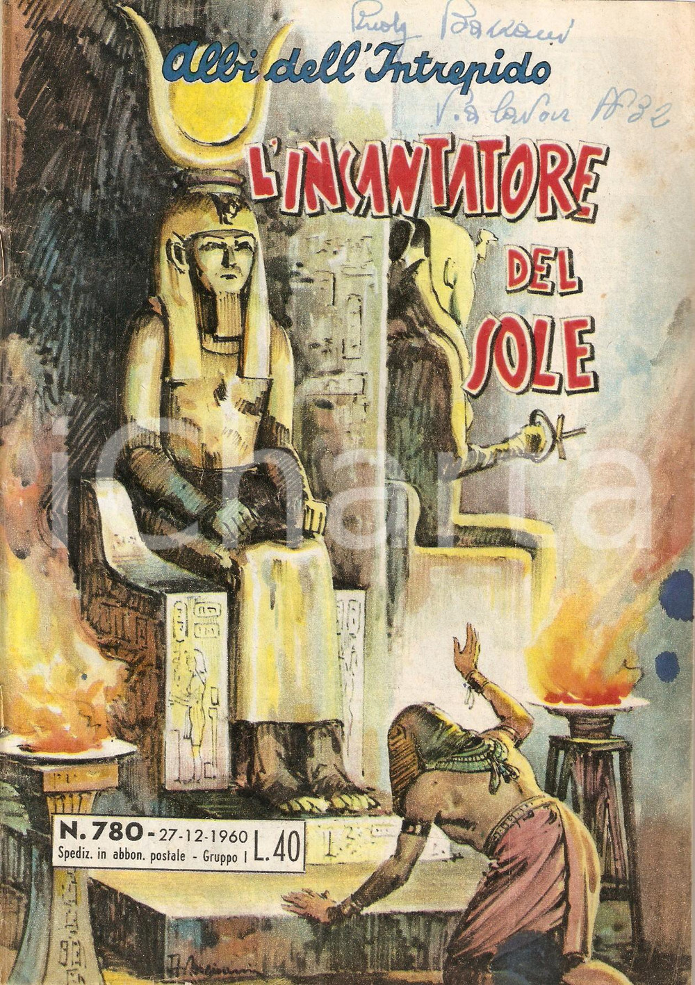 Giornale, rivista storica 1960 ALBI DELL INTREPIDO Incantatore del sole PEDRITO EL DRITO Rivista n. 780 1