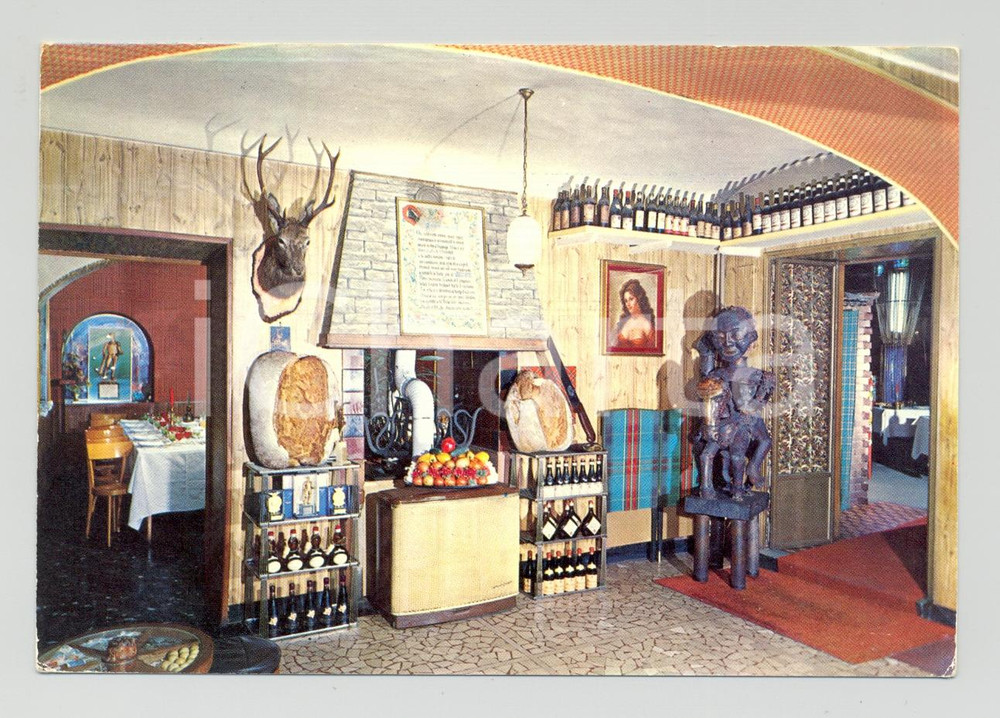 Cartolina originale da collezione 1965 ca TORINO Ristorante MULETTO da SANDRO Cartolina postale VINTAGE FG NV 1
