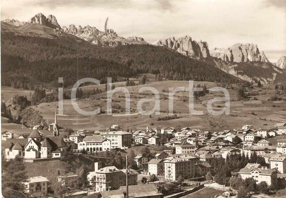Cartolina originale da collezione 1958 MOENA TN Gruppo del Catinaccio VAL DI FASSA Cartolina FG VG 1