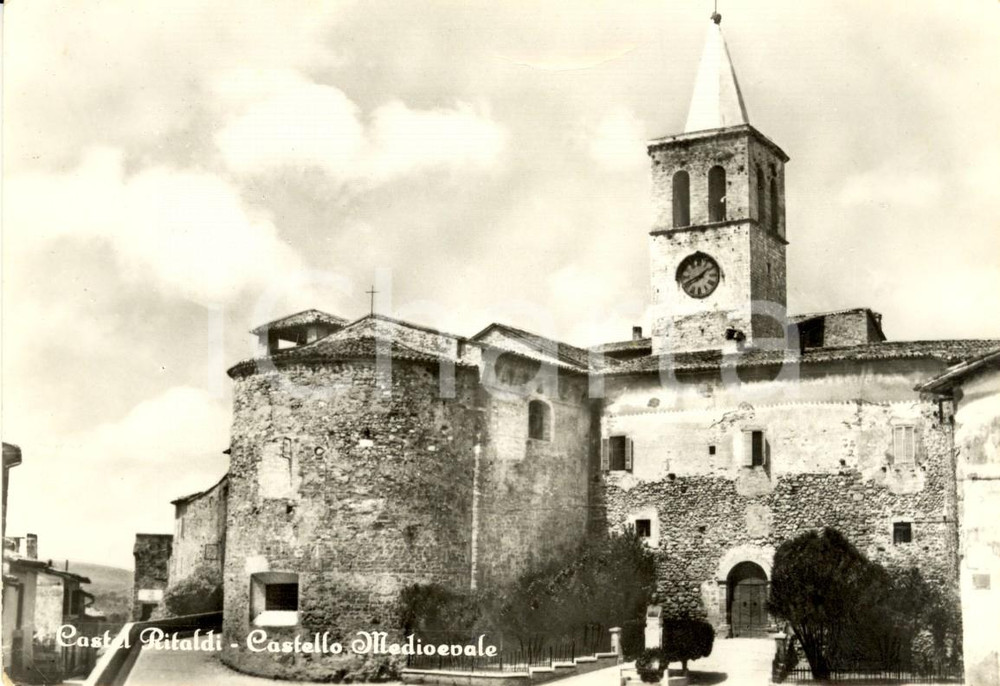 Cartolina originale da collezione 1950 ca CASTEL RITALDI PG Veduta del castello medioevale Cartolina FG NV 1