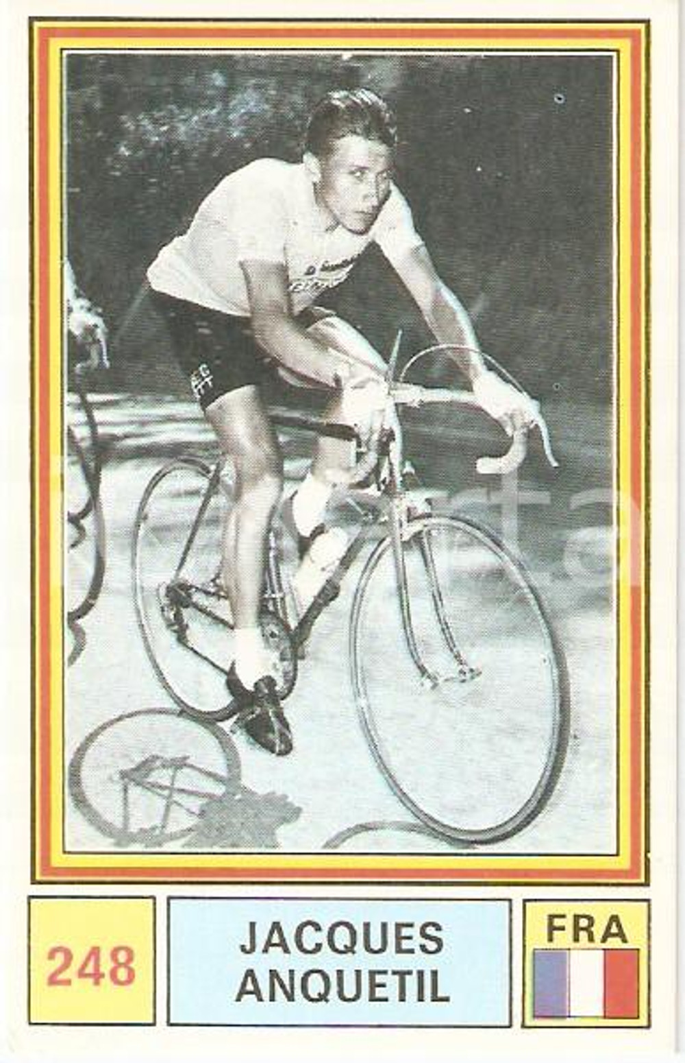 Oggetto da collezione cartaceo PANINI - SPRINT 1971 Figurina valida Jacques ANQUETIL n. 248 Ciclismo 1