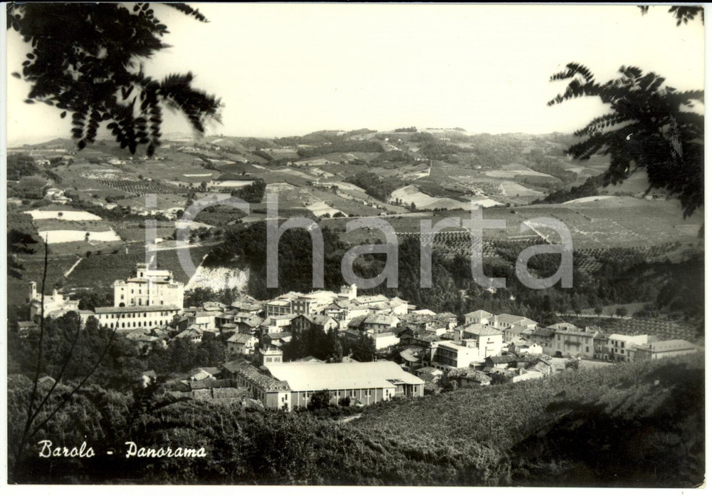Cartolina originale da collezione 1965 BAROLO (CN) Panorama *Cartolina postale FG VG 1