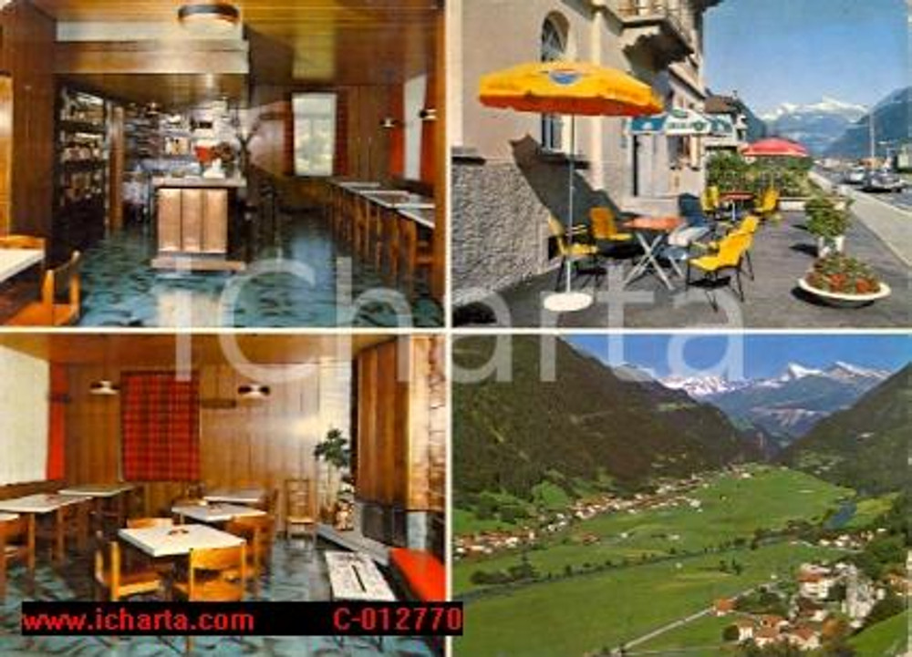 Cartolina originale da collezione 1970 ca QUINTO CH Frazione AMBRI  Ristorante INTERNAZIONALE Vintage Cartolina 1