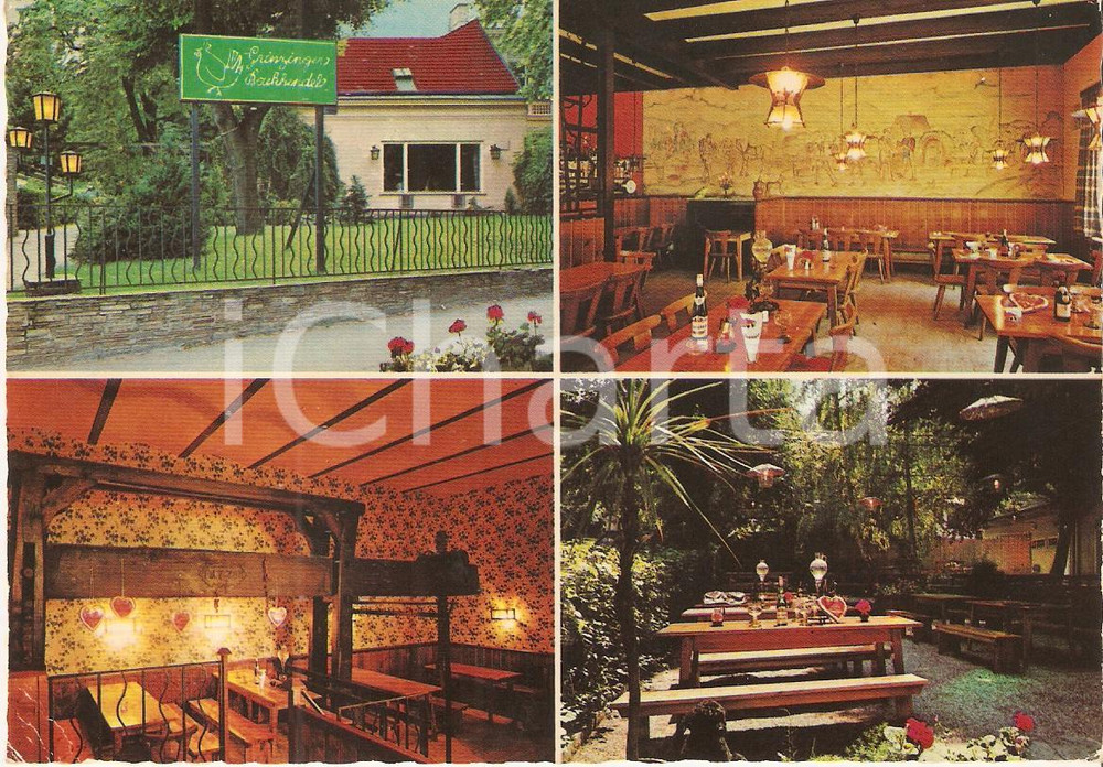 Cartolina originale da collezione 1981 WIEN AUSTRIA Trumler s Grinzinger Backhendl  Vedutine Cartolina FG VG 1