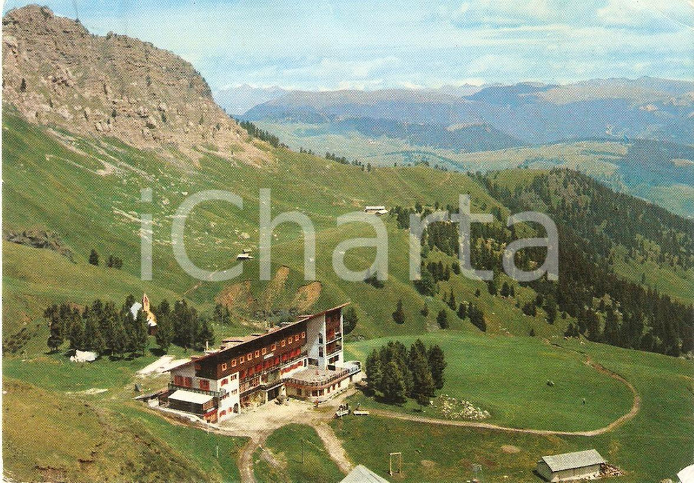 Cartolina originale da collezione 1967 DOLOMITI Rifugio Alpe di Siusi TOURING CLUB ITALIANO *Cartolina FG VG 1