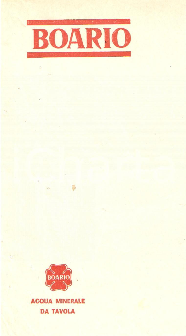 Materiale pubblicitario d’epoca 1969 PAVIA Ditta FANALI Acqua minerale BOARIO Ricevuta 9x17 1