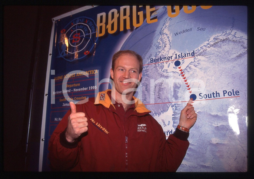 35mm vintage slide* 1995 MILANO Børge OUSLAND Ritratto dell'esploratore (36)