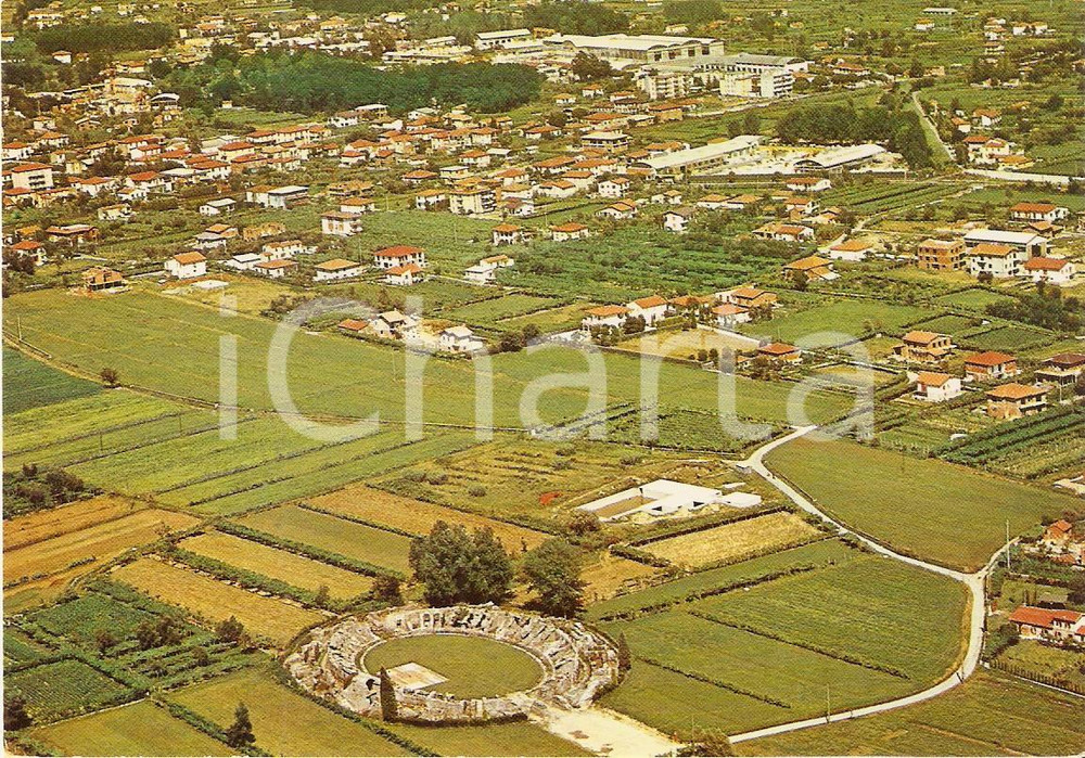 Cartolina originale da collezione 1965 ca ORTONOVO SP Antica Luni e le rovine del Colosseo Cartolina FG NV 1