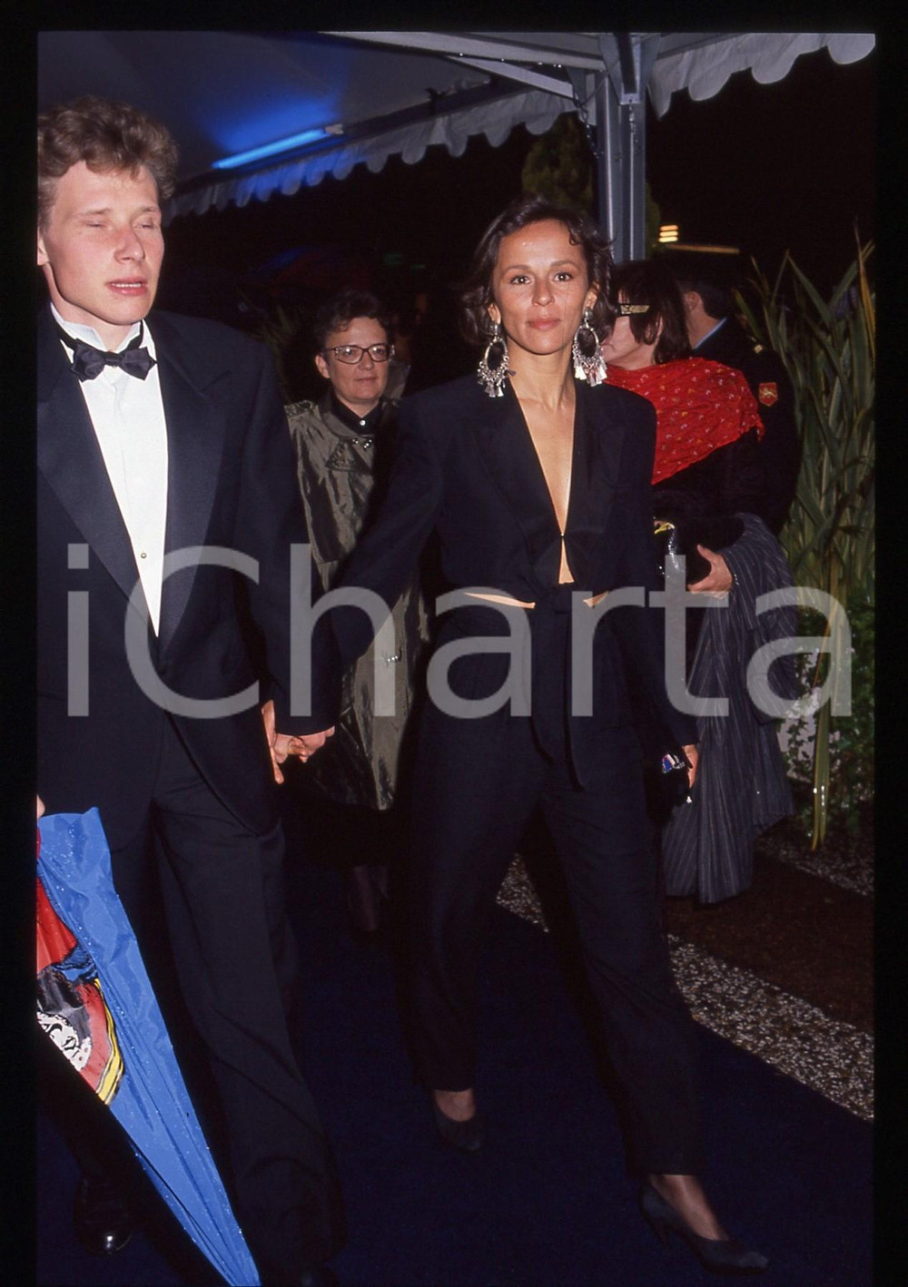 35mm vintage slide* 1991 CANNES Christine BOISSON al Festival del Cinema (1)