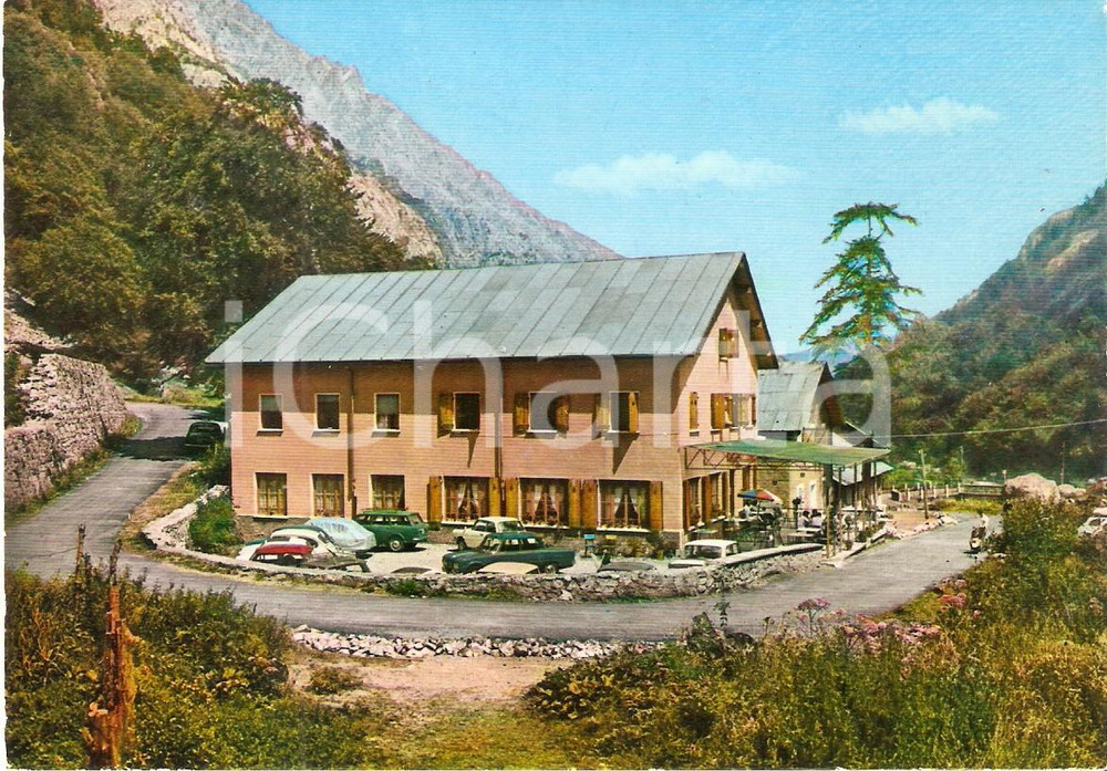Cartolina originale da collezione 1970 ca TERME DI VALDIERI CN Albergo Turismo  Valle Gesso Cartolina FG NV 1