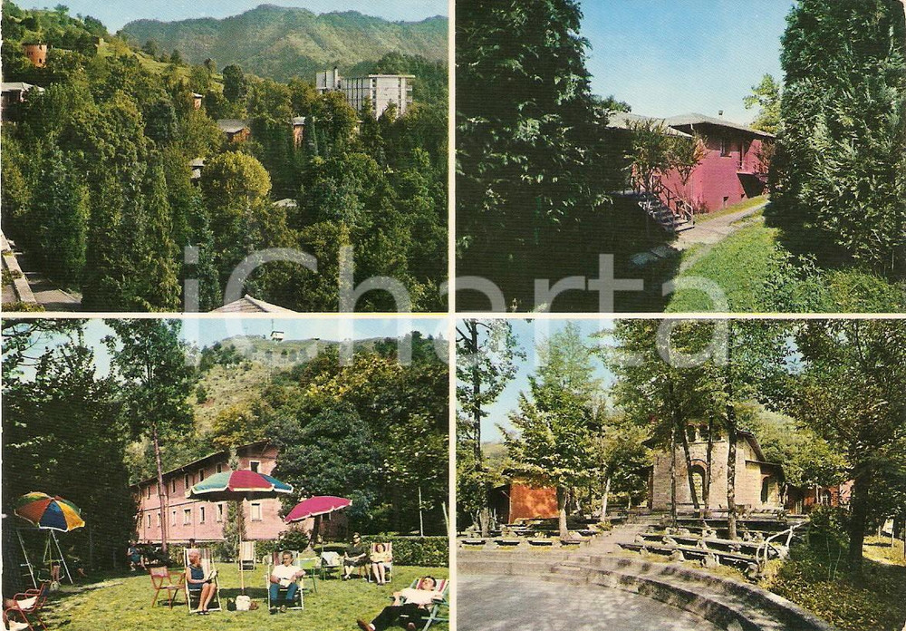 Cartolina originale da collezione 1974 USCIO GE Colonia della salute Carlo Arnaldi  Vedutine Cartolina FG VG 1