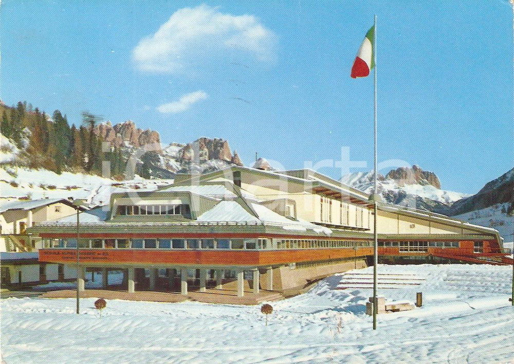 Cartolina originale da collezione 1981 MOENA TN Caserma Giuseppe MOSCHITZ Scuola alpina Cartolina FG VG 1