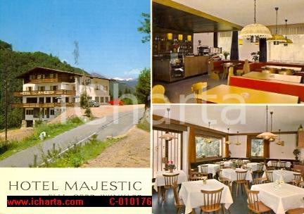Cartolina originale da collezione 1972 BRESSANONE BZ Vedutine Hotel MAJESTIC Cartolina VINTAGE FG VG 1