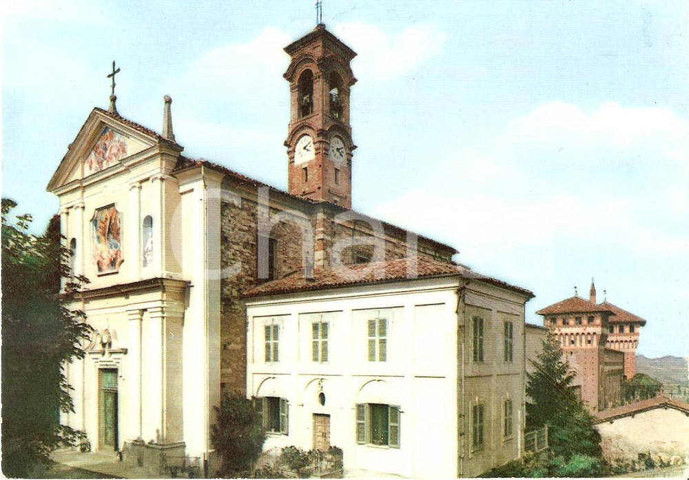 Cartolina originale da collezione 1975 ca CERESETO AL Chiesa parrocchiale Cartolina FG VG 1