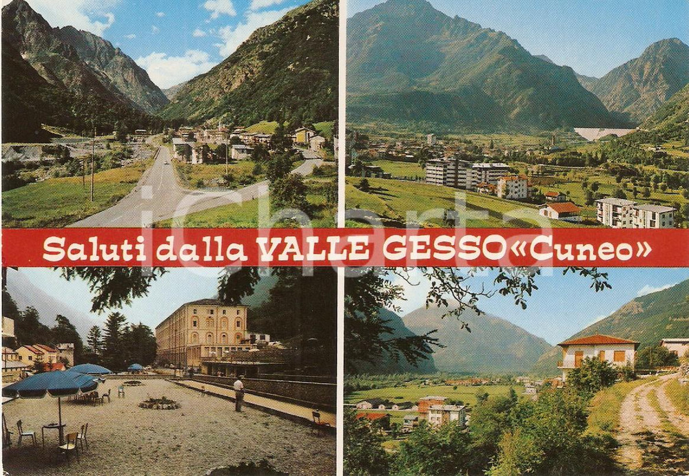 Cartolina originale da collezione 1965 ca VALLE GESSO Vedutine Sant Anna di VALDIERI Entracque Cartolina FG VG 1